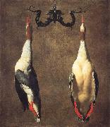 Dandini, Cesare Two Hanging Mallards painting